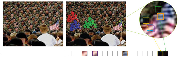 identifying cloned background features in an image