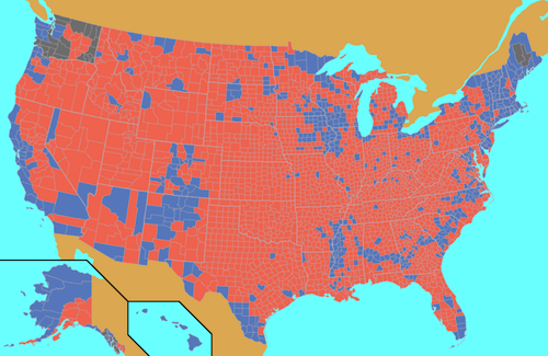 2012 Presidential Election Results by County
