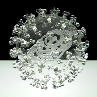 H1N1 sculpture