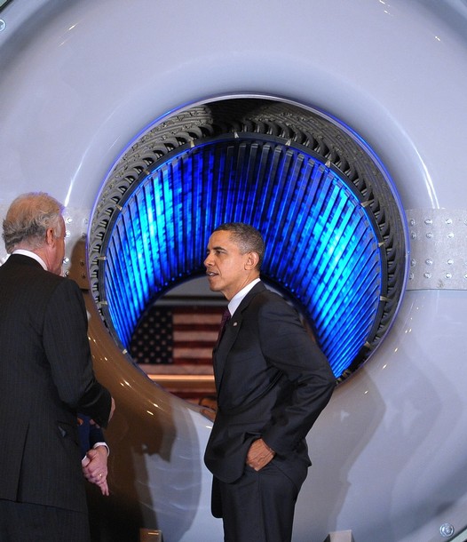 Obama at GE tour