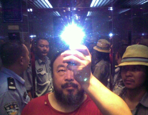 Ai Weiwei after initial arrest