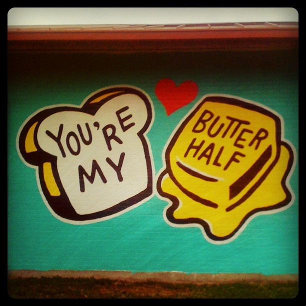 United Way Mural You're My Butter Half