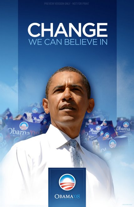 official Obama poster: change