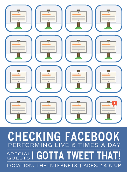checking Facebook