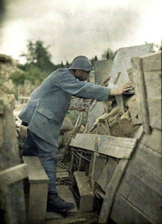 WWI French Army Lookout in 1917