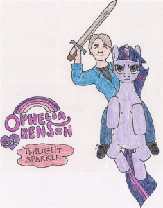 Ophelia Benson on pony