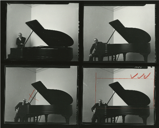Proof sheet of Igor Stravinsky pictures