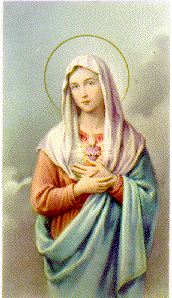 Mary with halo