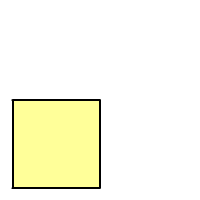 Animate image that shows how to find twice the area of a square.