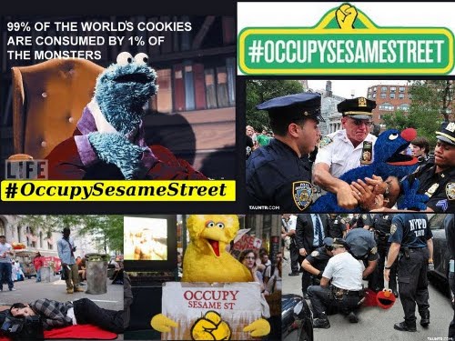 Muppets replace Occupy protesters