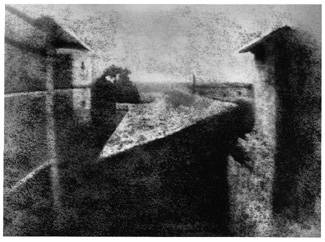 reproduction of the first photograph