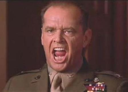 Nicholson screaming you can't handle the truth in a few good men