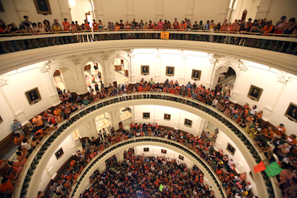 image of capitol rotunda filled with people