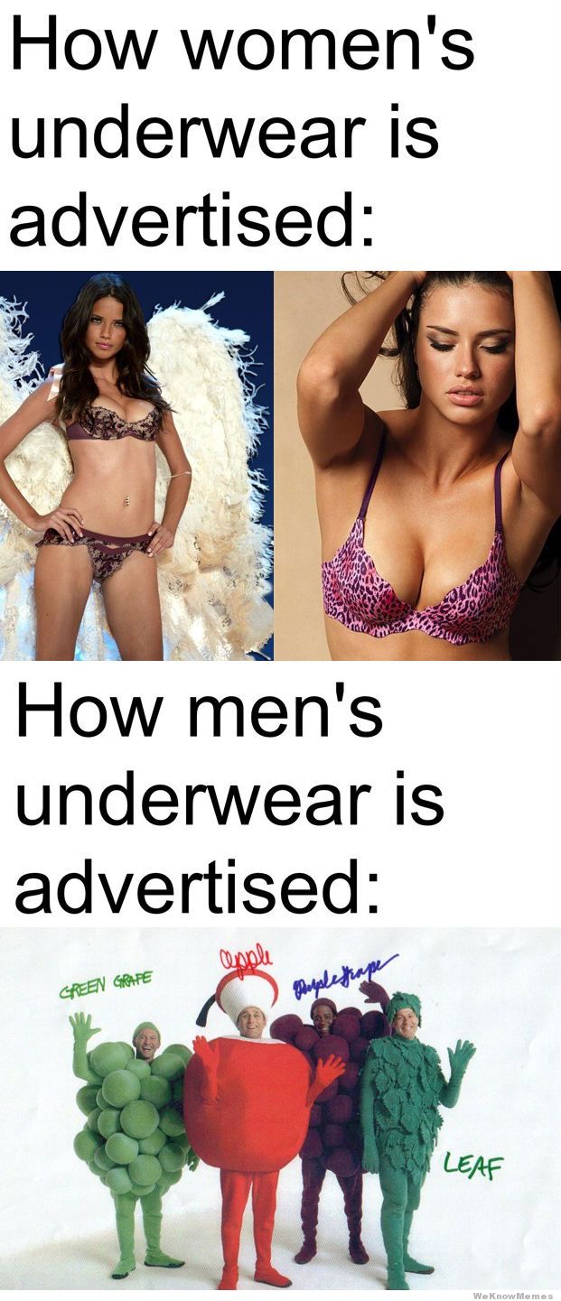 Womens Mens Underwear Ads