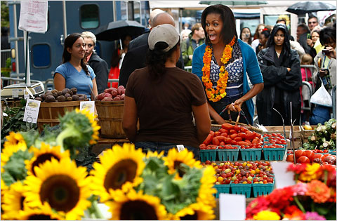 Michelle Obama Farmer's Market