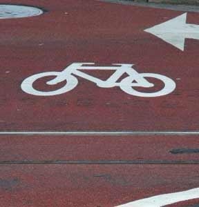bicycle lane indicator