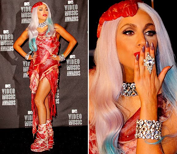 Lady Gaga's VMA meat dress