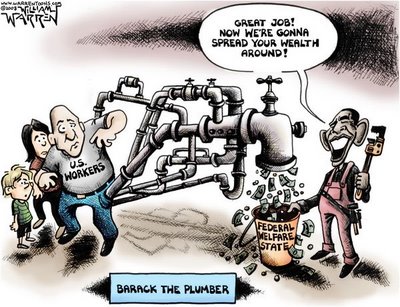 Obama the plumber cartoon