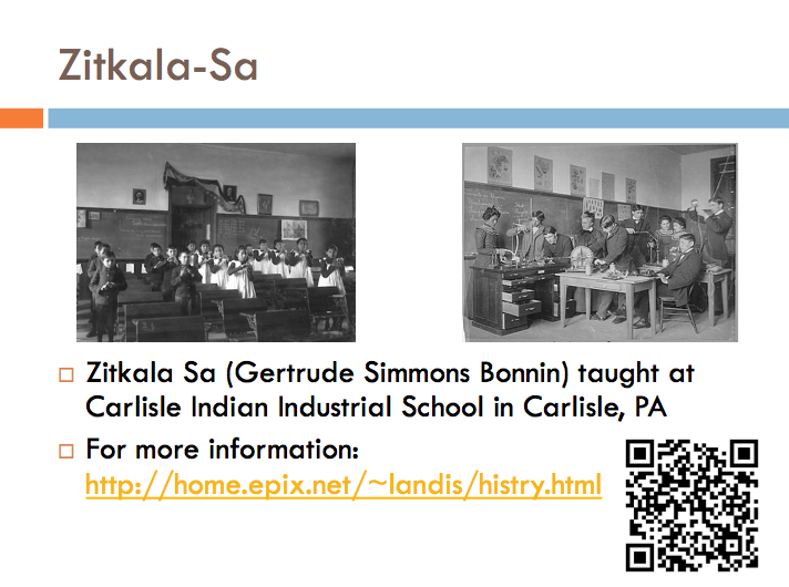 Zitkala-Sa Powerpoint with QR