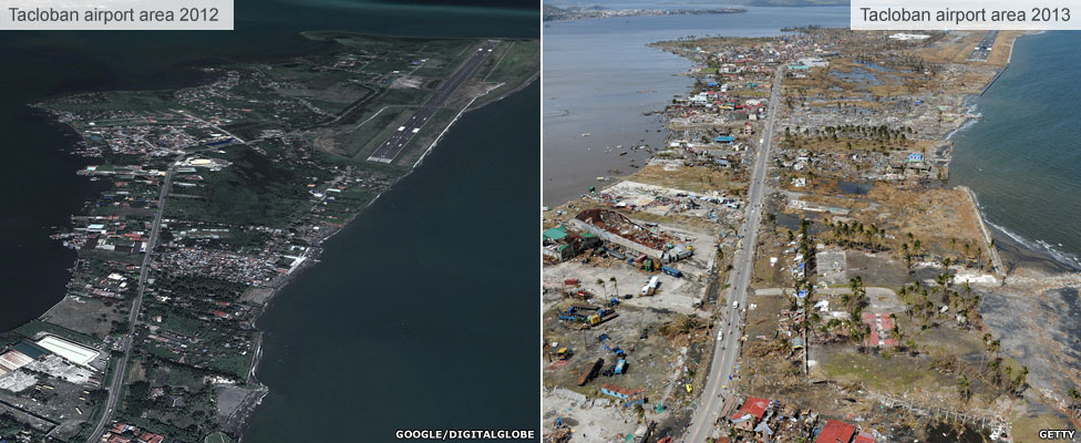 Tacloban airport area BBC