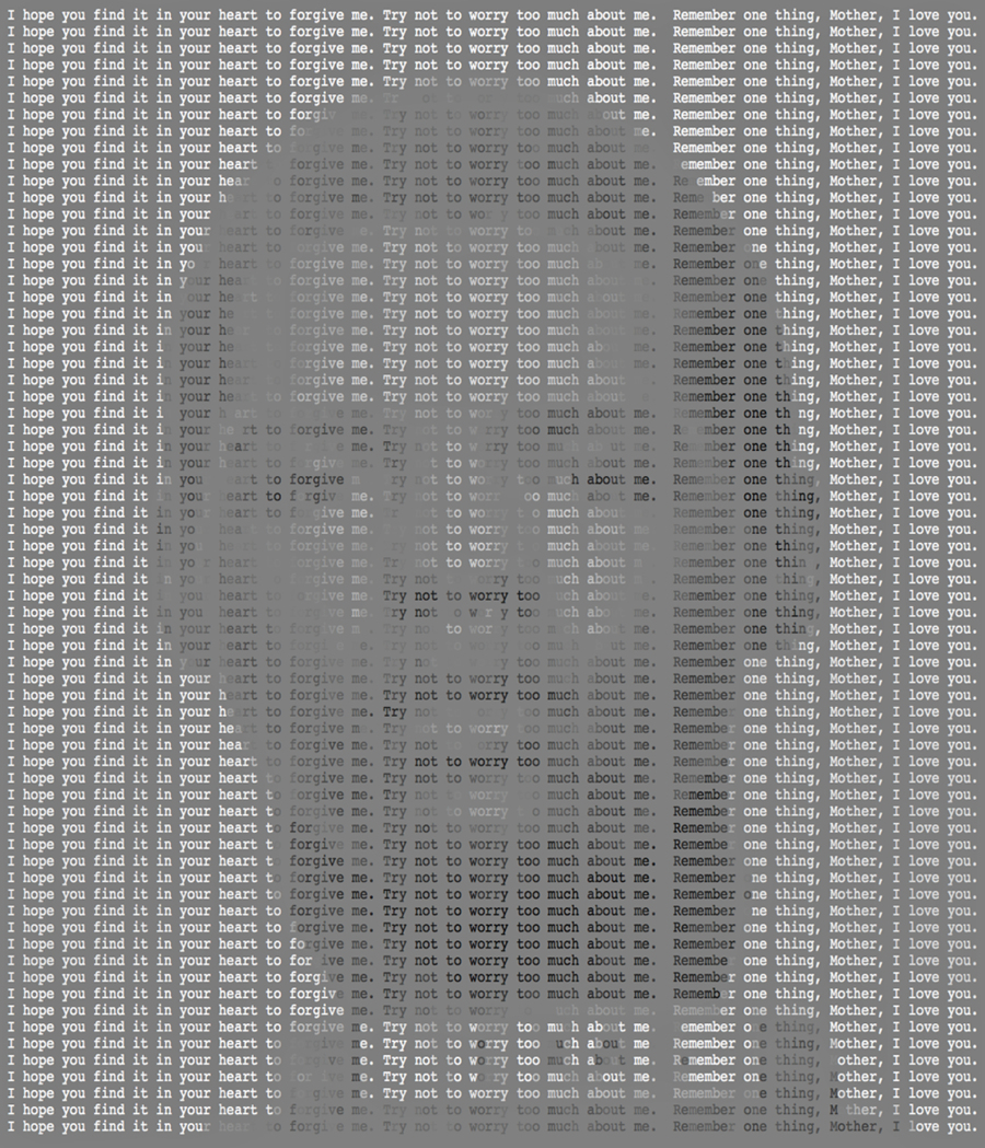 Portrait of Elliot Johnson in greyscale, with text over it