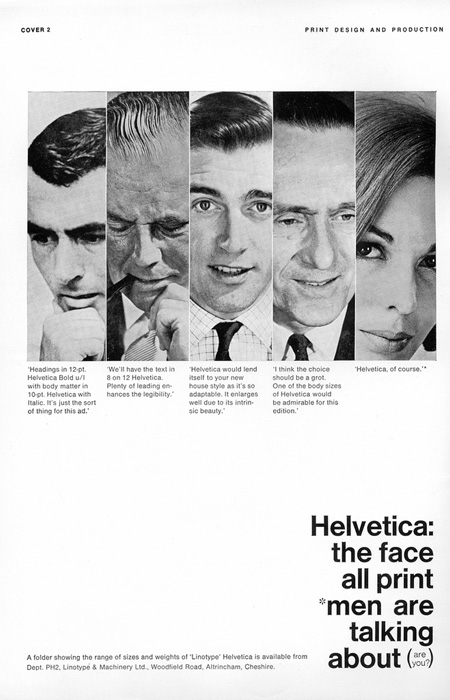 Helvetica ad poster