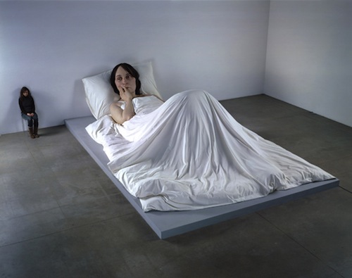 Mueck's Sculpture In Bed