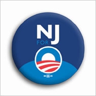 The Obama campaign button for New Jersey.  It reads 