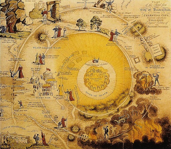 Plan of the Road from the City of Destruction to the Celestial City