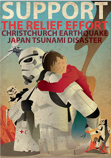 Stormtroopers helping Japan