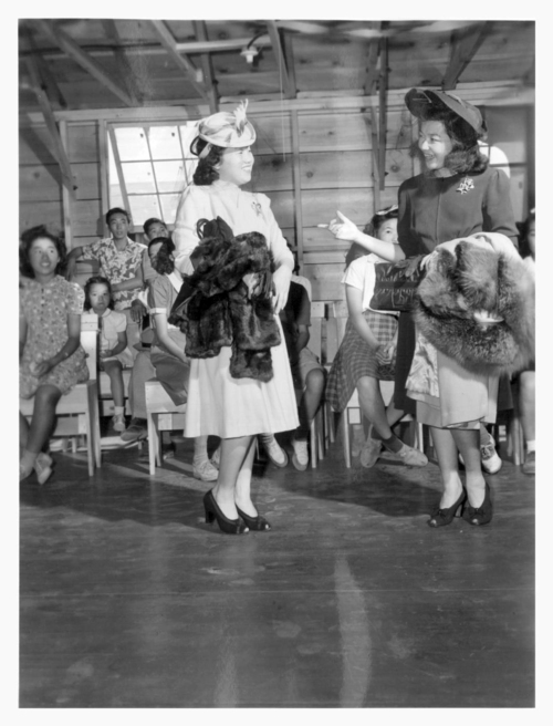 Fashion show in an internment camp