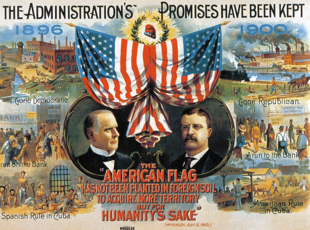 1900 Republican campaign poster